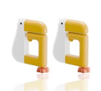 RYHHH 2 Pezzi Gancio Borsa Da Tavolo Forma Di Anatra, Porta Borsa Da Tavolo,Appendiabiti Da Tavolo Gancio ，Per Borse Nella Scrivania, Ristorante, Appendiabiti,Pieghevoli, Antiscivolo E Antigraffio