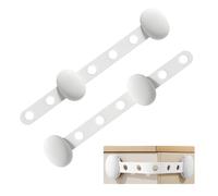 RYHHH 2 Pezzi Sicurezza Cassetti Bambini per Armadietto,Chiusure Sicurezza Bambini, Blocca Cassetti Lunghezza Regolabile, Forte Adesivo senza tracce, per Armadietto, Cassetto, Armadio, Bianca