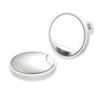 RYHHH 2 Pezzi Specchietto Angolo Morto,Blind Spot Specchi,Specchietti Per l'Angolo Cieco, In Vetro Ad Alta Definizione,Grandangolare, Impermeabili, Durevoli, Per La Sicurezza Del Traffico,Bianco