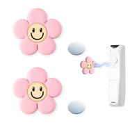 RYHHH 2 Pezzi Supporto Magnetico Per Telecomando Staffe,Porta Telecomando Da Muro Magnetico,Magnetico Senza Fori Portatelecomando,Installazione Senza Trapano, Per Casa, Ufficio, Scuola(Rosa)