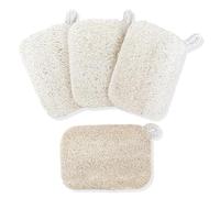RYHHH 4 Pezzo Spugna Da Cucina, Spugnette Cucina Ecologiche,Spugne Da Cucina In Luffa Naturale,Spugne Compostabili,Per Lavare i Piatti, Inodore, Antigraffio, Biodegradabile e Zero Rifiuti,Ecologiche