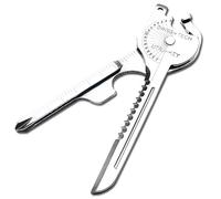 RYHHH 7 in 1 Portachiavi Multifunzione, Multitool Tascabile, Può Essere Utilizzato Come Portachiavi, Righello, Righello Angolare, Cacciavite, Coltello, Apribottiglie, Dente Di Sega, Regalo Per Uomini.