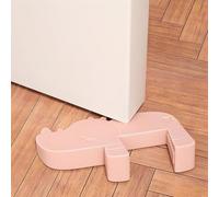 RYHHH Fermaporta a forma di cuneo, fermaporta decorativo, decorazione in silicone, protezione per porte per bambini, antiscivolo, per riparare porte in casa e ufficio-rosa/1 pz