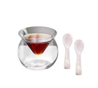 RYHMHA Elegante set di ciotole per caviale in vetro, multiuso, per Martini, Margarita, cocktail