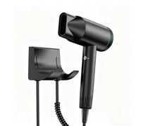RYing Asciugacapelli da Parete 2000W,Phon Capelli a Muro,200 Milioni di Ioni Negativi, Motore DC, Asciugacapelli per Hotel, B&B e Case, Nero
