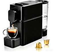 RYing Macchina da Caffè a Capsule Compatta, Pressione 19 Bar, 2 Formati Programmabili (Espresso e Lungo), Serbatoio 850ML e Ampio Contenitore, Salvaspazio per Casa e Ufficio, Nero