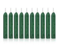 Rylae Bastoncini per Sigillo di Cera, Ceralacca Retrò con Stoppini, Set da 10 Pezzi, Per Inviti di Nozze, Buste, Biglietti di Natale, Decorazioni Regalo (verde pino)