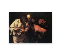 RYLJCZ Dipinti famosi religiosi/Riproduzione di opere d'arte di Caravaggio Incredulità/Stampe su tela/Immagini di decorazione del soggiorno 80x120 cm (31,5x47,3) Solo tela