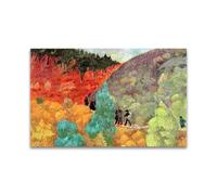 RYLJCZ Riproduzione di dipinti a olio di Paul Sérusier- Bretons on the Moor- Stampa artistica di paesaggi vintage-Arte murale su tela per l'arredamento della casa60x96cm(23.7x37.7in Senza cornice