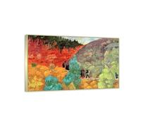 RYLJCZ Riproduzione di dipinti a olio di Paul Sérusier- Bretons on the Moor-Stampa artistica di paesaggi vintage-Arte murale su tela per l'arredamento della casa50x80cm(19.7x31.5in) Cornici Champagne