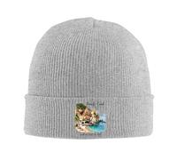 RYMHSKYBC Cappello a Maglia Stampato Cinque Terre Cappello a Maglia Cappello da Cappuccio Autunno Inverno Caldo da Esterno Cappelli Unisex per Campeggio Sportivo