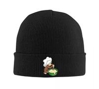 RYMHSKYBC Curious George Che prepara Una Torta Cappello Caldo a Maglia Cappello Hip Hop Cappello da Cappello Autunno Inverno da Aperto Cappelli da Cappello per Uomini Donne Adulti