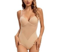 RYNDEX Body Modellante Donna, Push Up a Shaper Body Contenitivo, Contenitive Intimo Modellante per Matrimonio(Color:Beige,Size:M)