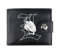 RYNDEX Death No. te Porta Carte di Credito Anime, Portafoglio Corto Bi-fold in Ecopelle, Portafoglio Titolare Della Carta per Accessori da Viaggio(Color:Black 1)