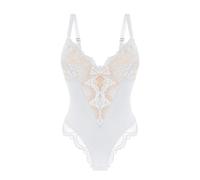 RYNDEX Donna Body Contenitivo Modellante, Push Up a Shaper Body Contenitivo, Contenitive Intimo Modellante per Matrimonio(Color:White,Size:M)