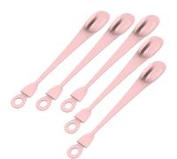 RynoPulse 5 ganci per ghirlande per mantello, in silicone, adesivi, per ghirlande, cravatte per ringhiere natalizie, chiusure riutilizzabili antigraffio, per camini, scale, pareti, porte (rosa)