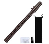 RynoPulse Mini sassofono portatile, nero, tascabile, per principianti, strumento a fiato da viaggio, accessori musicali