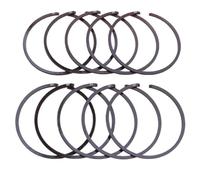 Rynplex 10 pz/Lotto 37 mm x 1,2 Fasce Elastiche, for Motosega MS192T MS170 017 MS 170 1130 034 3003 Anello del pistone della Motosega