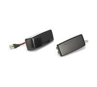 Rynplex 2 pezzi ambra dinamica LED indicatore laterale lampeggiante sequenziale indicatori di direzione, for, for, for, for, W201 190 W124 W202 R129 Spia luminosa per auto(Transparent shell)