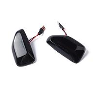 Rynplex 2 pezzi LED dinamici indicatori di direzione laterali, for Dacia, Logan II Sandero Duster, for Renault, lampada ripetitore lampeggiante sequenziale Spia luminosa per auto