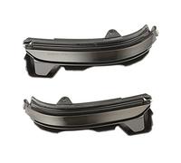 Rynplex 2 pezzi specchietto retrovisore dinamico Streamer indicatori di direzione luci laterali for auto gialle che scorre acqua, for Skoda, for KODIAQ, 2016-2020 Spia luminosa per auto