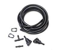 Rynplex 2 Pezzi ugello lavavetri Anteriore for Auto 2M Tubo di spruzzo Kit di spruzzo d'Acqua ugelli di spruzzo for tergicristallo Anteriore Ugello lavafari