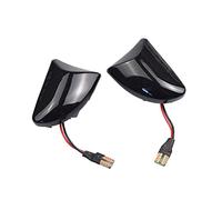 Rynplex 2PCS Lente Fumé Ambra Indicatore Laterale Dinamico Indicatori di Direzione Luci, for Smart, Fortwo 451 MK1 MKII 2007-2014 Spia luminosa per auto(Dynamic Black)