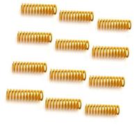 Rynplex 3 pezzi 1,5 m cavi motore passo-passo for stampante 3D HX2.54 4 pin a 6, for Nema 17 for, cavo di estensione for Sensore di temperatura per stampante 3D(BLACK 12Pcs Ender 3 Bed Springs)