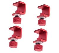 Rynplex 3 pezzi 1,5 m cavi motore passo-passo for stampante 3D HX2.54 4 pin a 6, for Nema 17 for, cavo di estensione for Sensore di temperatura per stampante 3D(BLACK 4Pcs 3D Printer Bed Clips Red)