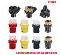 Rynplex Accessori Spazzola ugello in nylon for SC1 SC2 SC3 SC4 SC5 SC7 CTK10 CTK20 Parti di ricambio for aspirapolvere a vapore portatile Ricambi per pulitori a vapore(Set2)