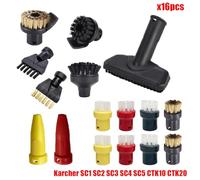 Rynplex Accessori Spazzola ugello in nylon for SC1 SC2 SC3 SC4 SC5 SC7 CTK10 CTK20 Parti di ricambio for aspirapolvere a vapore portatile Ricambi per pulitori a vapore(Set17)