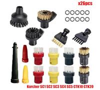 Rynplex Accessori Spazzola ugello in nylon for SC1 SC2 SC3 SC4 SC5 SC7 CTK10 CTK20 Parti di ricambio for aspirapolvere a vapore portatile Ricambi per pulitori a vapore(Set10)