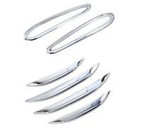 Rynplex Adesivo for cornice for sopracciglio, for fendinebbia anteriore posteriore dell'auto, for Mercedes-Benz, for GLC Classe X254 2023 Forniture for auto (argento) Copertura fendinebbia(Silver)