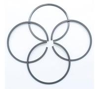 Rynplex Anello pistone da 51,94 mm, for C7 V77S 77CC Motore A 2 Tempi Nebbia-SPOLVERATORE SPRUZZATORE 52MM Sostituisci OEM F0520015021515 Anello del pistone della Motosega(4 PCS)