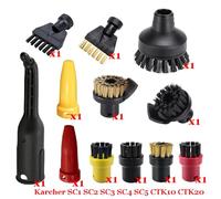 Rynplex Aspirapolvere a vapore Macchina SC1 SC2 SC3 SC4 SC5 SC7 CTK10 CTK20 Parti Spazzola Testa Ugello potente Accessori Ricambi per pulitori a vapore(Set-9)