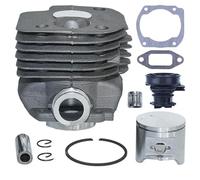 Rynplex Aspirazione pistone Cilindro, Kit valvola di decompressione, for Husqvarna, Parti del Motore del Motore della Motosega 365 371 372 XP 362, 48 mm Kit di ricostruzione del Motore