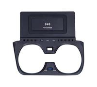 Rynplex Caricabatterie wireless da 15 W, for tappetino antiscivolo serie 3 G20 G28 2019-2020, supporto for telefono con ricarica rapida QI, porta USB QC3.0 Caricabatteria per auto