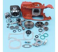 Rynplex Carter albero motore tamburo frizione kit cilindro 50mm, for Husqvarna, 362 365 371 372 motosega tappo pompa olio guarnizione cuscinetto pignone Kit cuscinetto albero motore motosega