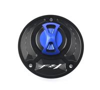 Rynplex Copertura del tappo del serbatoio del carburante for moto senza chiave, for, FZ 1 FZ1 (tutti gli anni) Lucchetto per tappo serbatoio carburante moto(Blue)