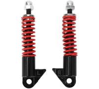 Rynplex Coppia di ammortizzatori anteriori idraulici da 128 mm ad alte prestazioni, for scooter elettrici, moto, ATV, scooter, Dirt Pit Bike (neri) sospensione posteriore dello scooter(Rot)