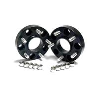 Rynplex Distanziali 2 pezzi 5x108 distanziali ruota Hubcentric 63.4 alluminio 15-35mm adattatore distanziale auto, for Kuga, for Focus, separatori spessori piastra Distanziale per ruote(BLACK 35mm)