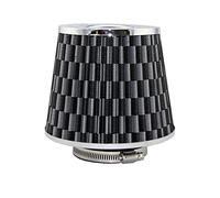 Rynplex Filtro aria auto 2,5/2,75/3 pollici Filtri di sfiato ad alte prestazioni Aspirazione aria fredda universale Flusso elevato 65 mm 70 mm 76 mm Filtro aria abitacolo per auto(76MM CARBON)