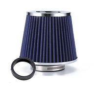 Rynplex Filtro aria auto 2,5/2,75/3 pollici Filtri di sfiato ad alte prestazioni Aspirazione aria fredda universale Flusso elevato 65 mm 70 mm 76 mm Filtro aria abitacolo per auto(65MM BLUE)