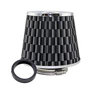 Rynplex Filtro aria auto 2,5/2,75/3 pollici Filtri di sfiato ad alte prestazioni Aspirazione aria fredda universale Flusso elevato 65 mm 70 mm 76 mm Filtro aria abitacolo per auto(65MM CARBON)