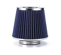 Rynplex Filtro aria auto 2,5/2,75/3 pollici Filtri di sfiato ad alte prestazioni Aspirazione aria fredda universale Flusso elevato 65 mm 70 mm 76 mm Filtro aria abitacolo per auto(76MM BLUE)