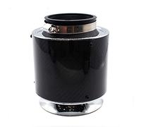 Rynplex Filtro aria universale da 3 pollici in carbonio Kit di aspirazione dell'aria del cofano del compressore Filtro sportivo in fibra di carbonio ad alta potenza Testa a fungo Filtro aria abitacolo