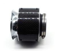 Rynplex Filtro aria universale da 3 pollici in carbonio Kit di aspirazione dell'aria del cofano del compressore Filtro sportivo in fibra di carbonio ad alta potenza Testa a fungo Filtro aria abitacolo
