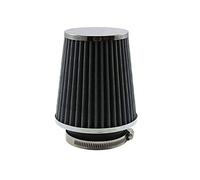 Rynplex Filtro aria universale for auto 3 pollici Aria fredda ASPIRAZIONE Supercharger Kit tubo di aspirazione 76mm Filtro aria abitacolo per auto(SILVER)