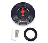Rynplex For CBR150R, tappo serbatoio carburante in lega di alluminio modificato a sgancio rapido, tappo benzina a sgancio rapido, accessori Lucchetto per tappo serbatoio carburante moto(Black and Red)