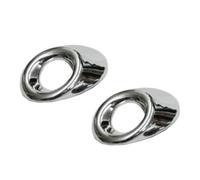 Rynplex For Mazda, for 3 M3 Axela 2017 2018, Copertura della lampada fendinebbia anteriore cromata, modanatura della palpebra del paraurti, modanatura della fendinebbia Copertura fendinebbia(2PCS)